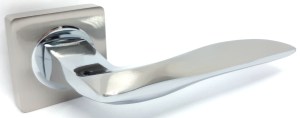 Ручка дверная KEDR R08-690 SN CP (сатин/хром)